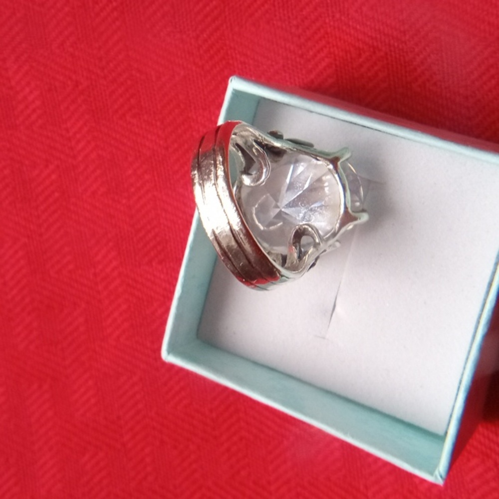 925 Silver Elegant Statement Women's Ring - image 7